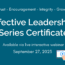 Effective Leadership Series Certificate 9.27.23